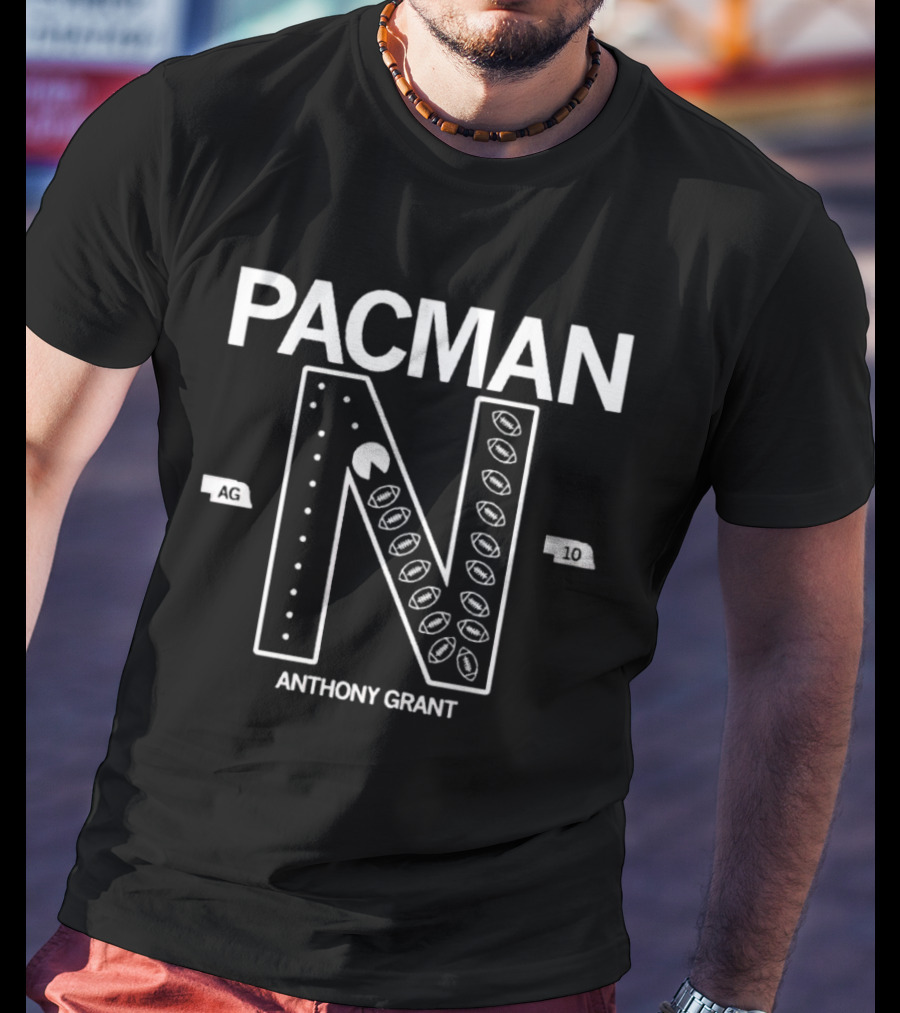 PACMAN Nebraska Anthony Grant Football AG 10 T-Shirt