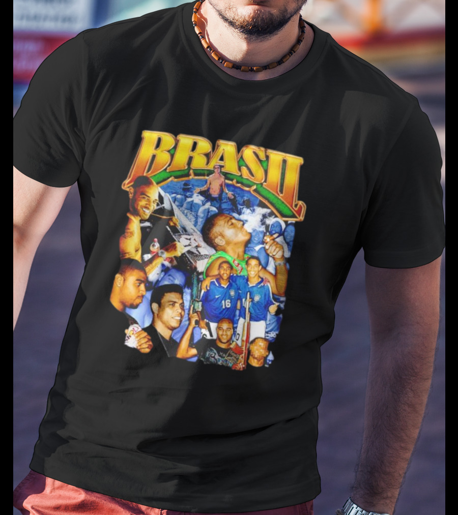 BRASIL Soccer Celebration Icons And Fans T-Shirt