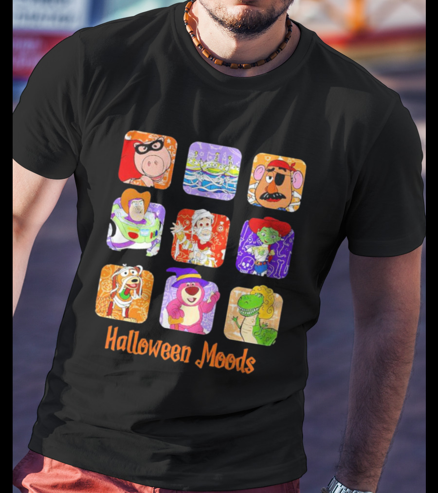 Halloween Moods Toy Story Disney Characters In Costume T-Shirt