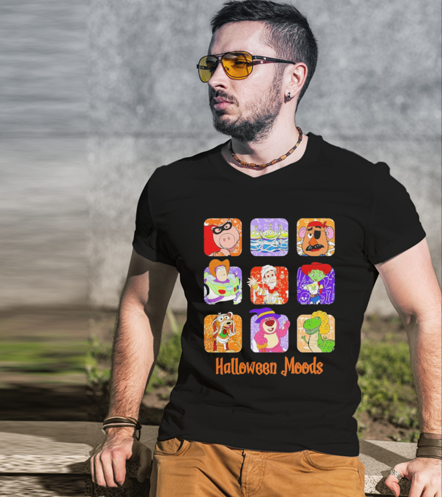 Halloween Moods Toy Story Disney Characters In Costume T-Shirt