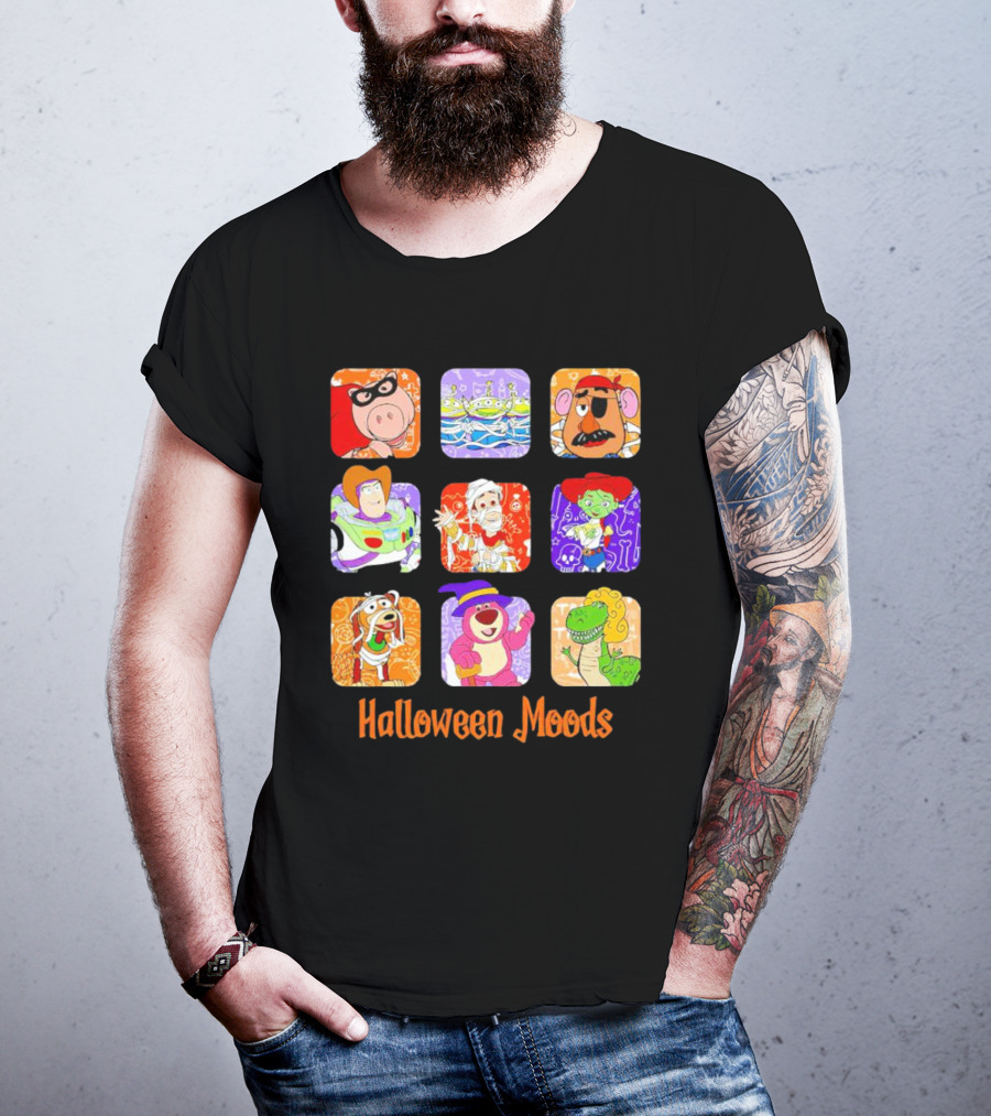 Halloween Moods Toy Story Disney Characters In Costume T-Shirt