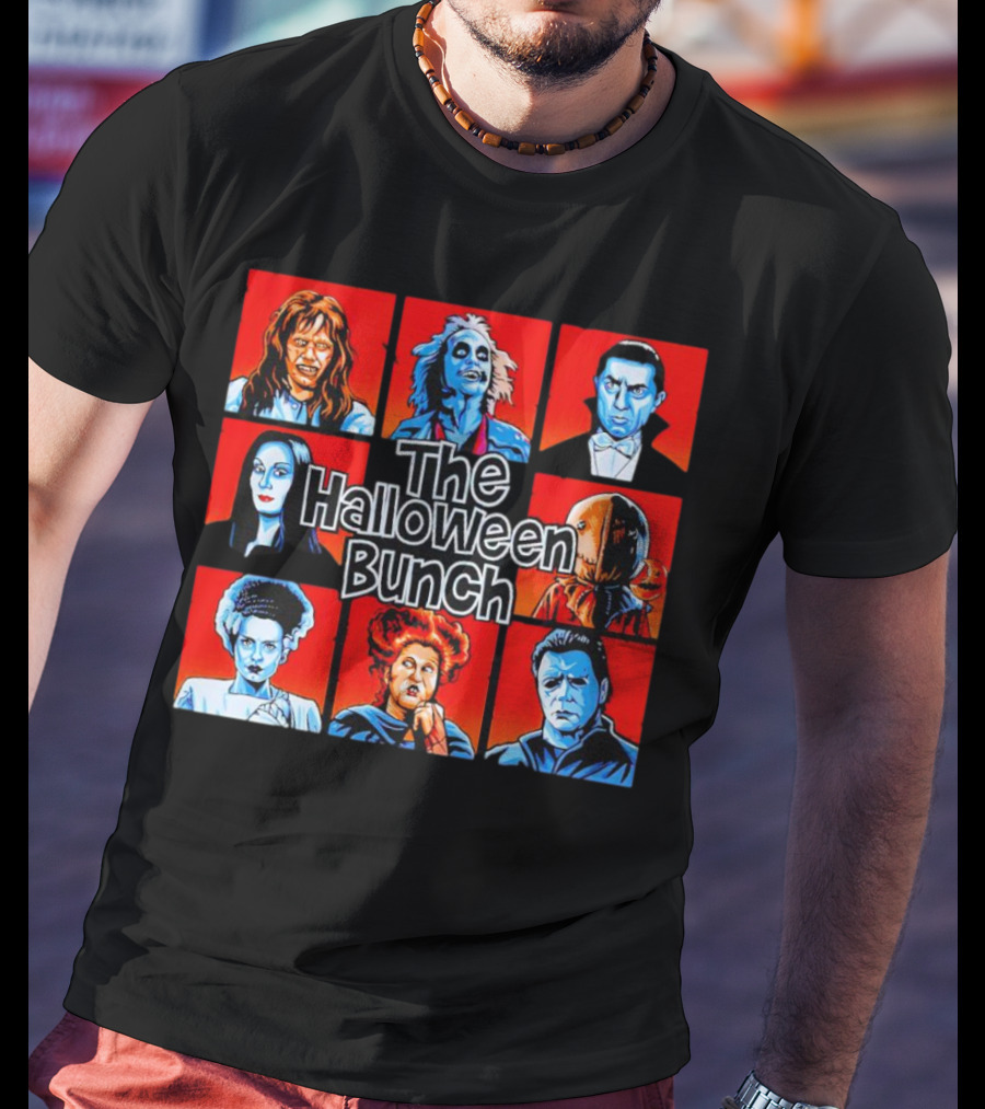 The Halloween Bunch Horror Icons Collage T-Shirt