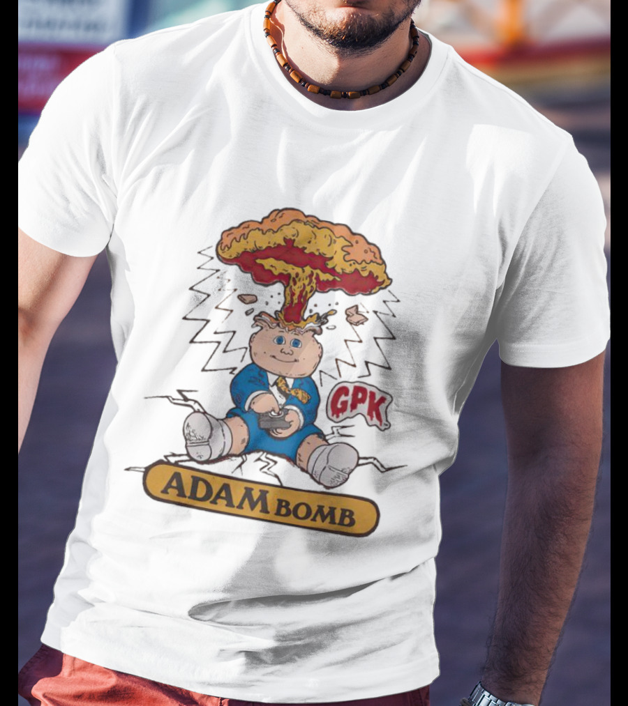 Garbage Pail Kids Adam Bomb GPK Explosion T-Shirt