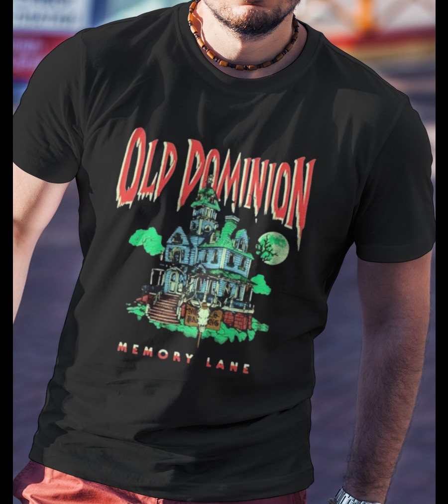 Old Dominion Memory Lane Haunted House Halloween T-Shirt