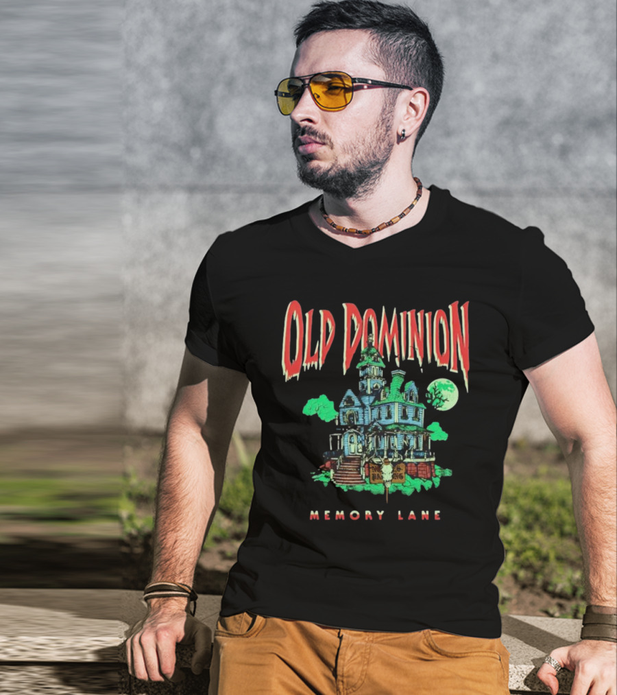 Old Dominion Memory Lane Haunted House Halloween T-Shirt