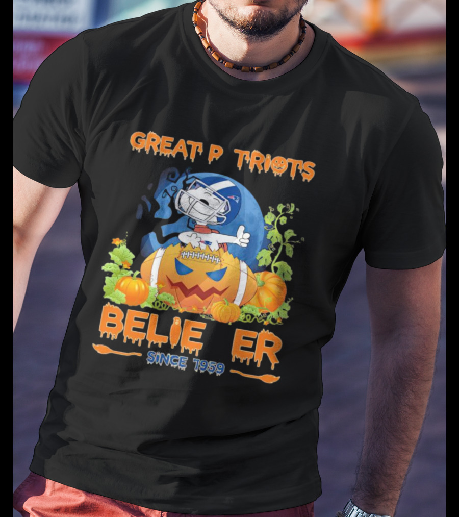 Great Patriots Believer Snoopy Halloween Since 1959 T-Shirt
