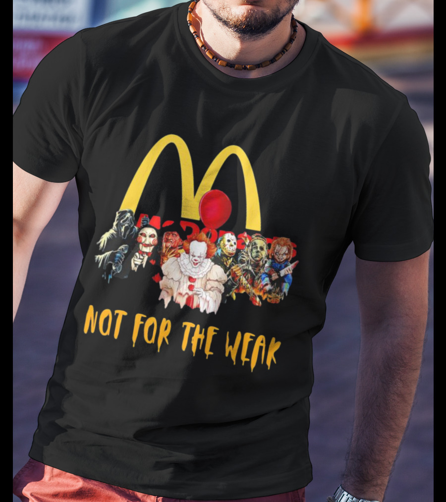 Horror Movie Characters McDonalds Not For The Weak Balloon T-Shirt