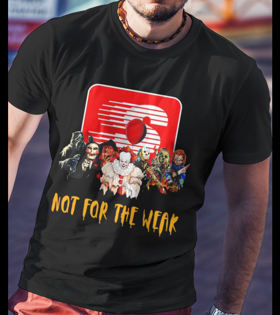 Horror Movie Characters Speedway Not For The Weak Iconic Villains T-Shirt