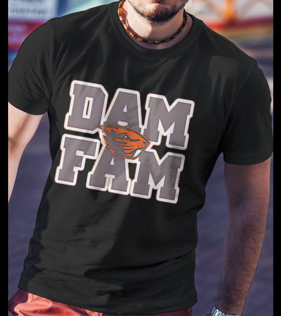 DAM FAM Oregon State Beavers Fan T-Shirt