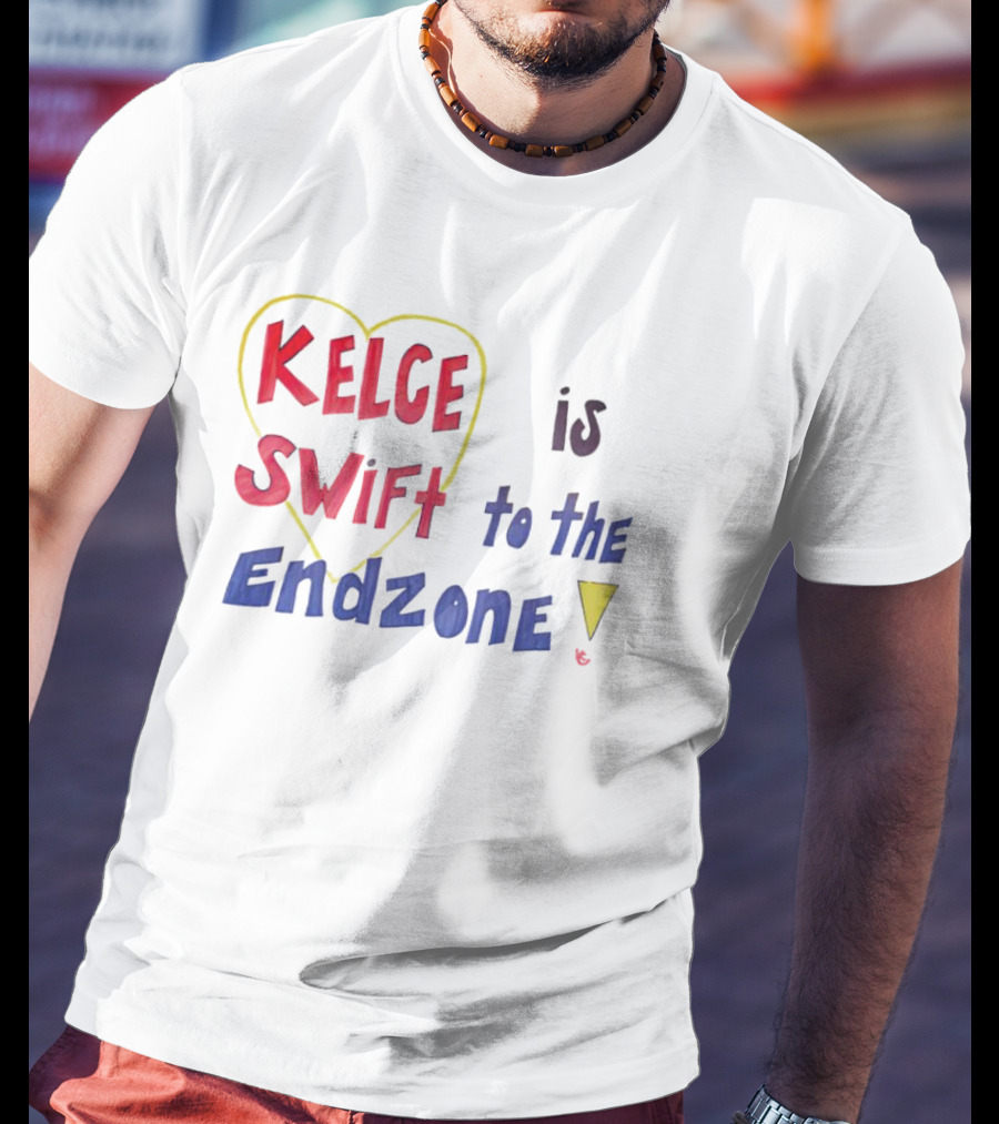 Kelce Swift Heart Is To The Endzone T-Shirt