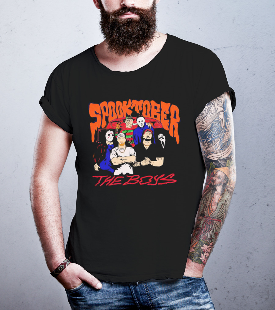 Spooktober Horror Movies The Boys Halloween Mask Group T-Shirt