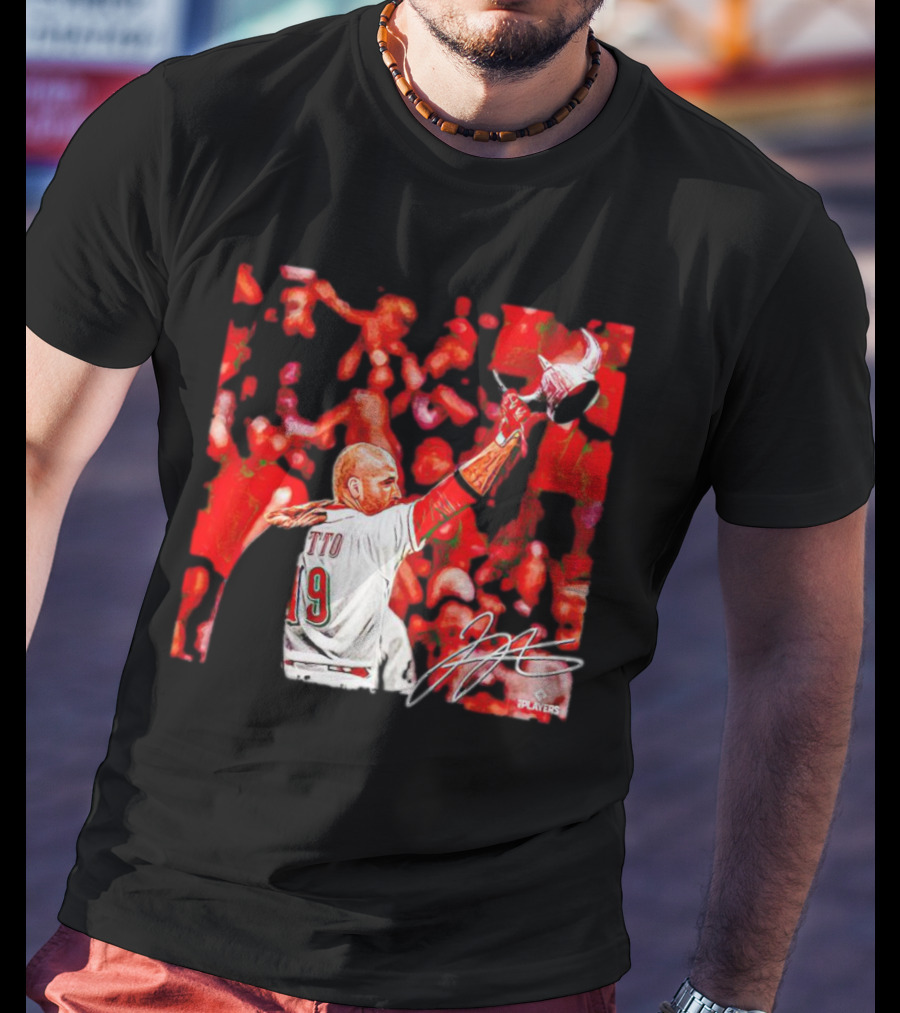 Joey Votto Number 19 Viking Celebration Signature MLB Players T-Shirt