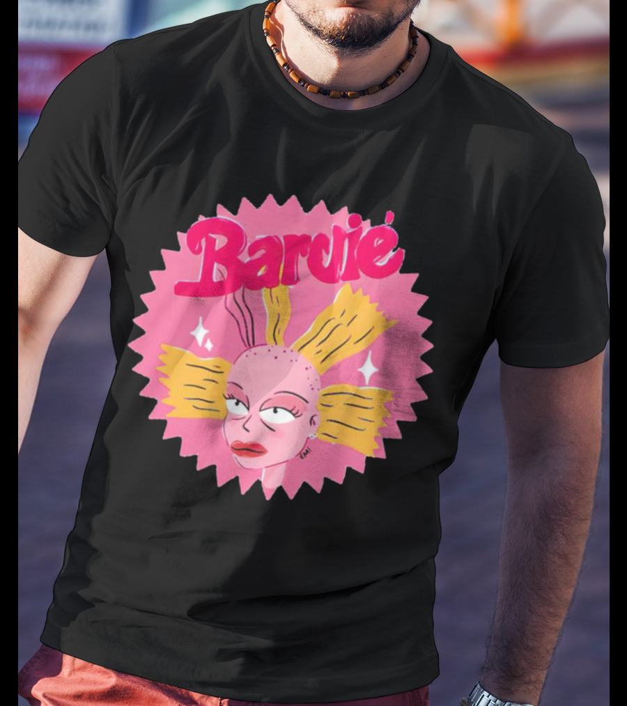 Barbie Movie Bold Parody Pink Starburst T-Shirt