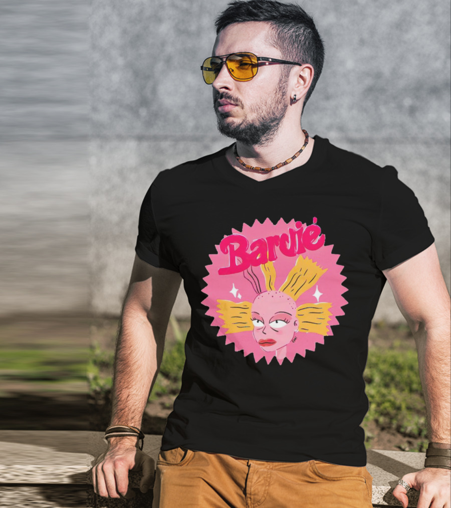 Barbie Movie Bold Parody Pink Starburst T-Shirt