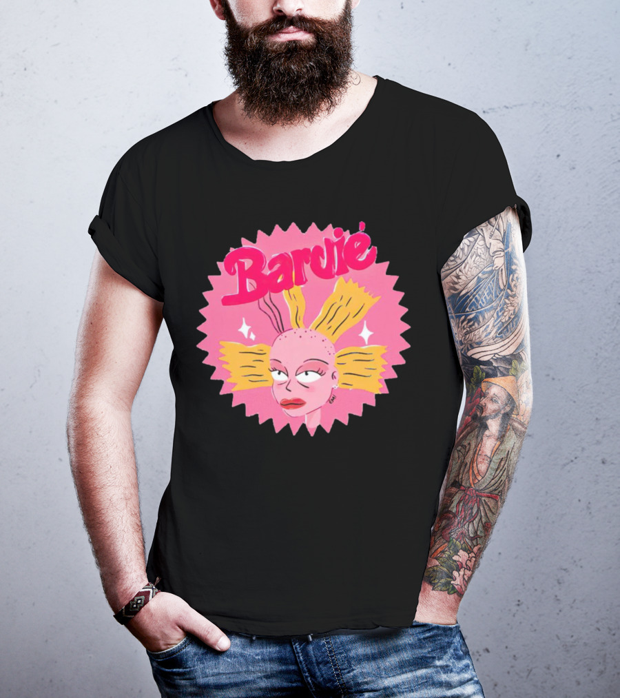 Barbie Movie Bold Parody Pink Starburst T-Shirt