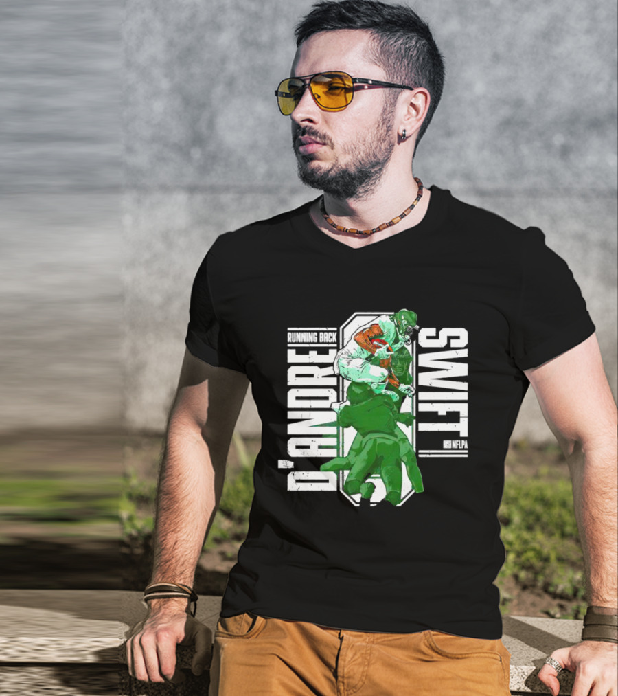 D’Andre Swift NFLPA Philadelphia Running Back Hurdle T-Shirt
