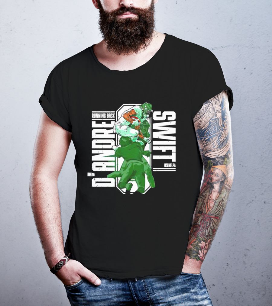 D’Andre Swift NFLPA Philadelphia Running Back Hurdle T-Shirt