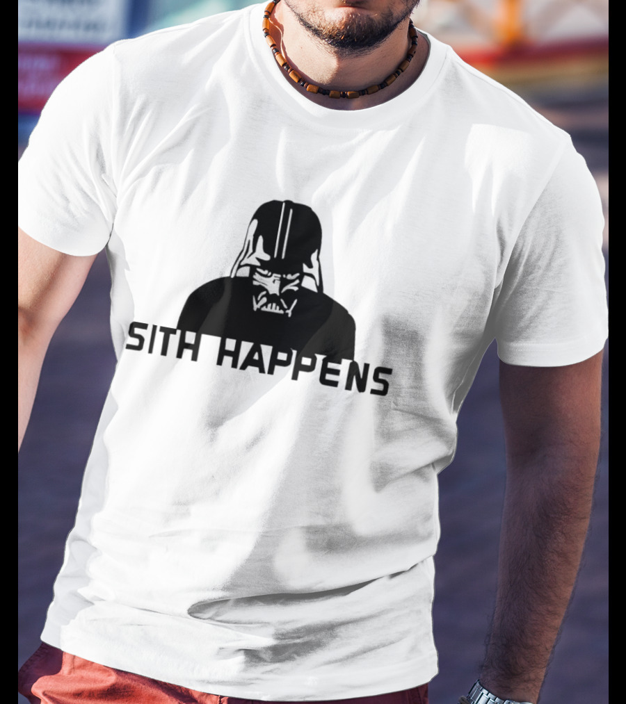 Darth Vader Sith Happens Iconic Star Wars Humor T-Shirt