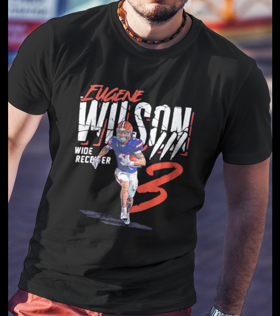 Eugene Wilson Wide Receiver 3 Football Player T-Shirt