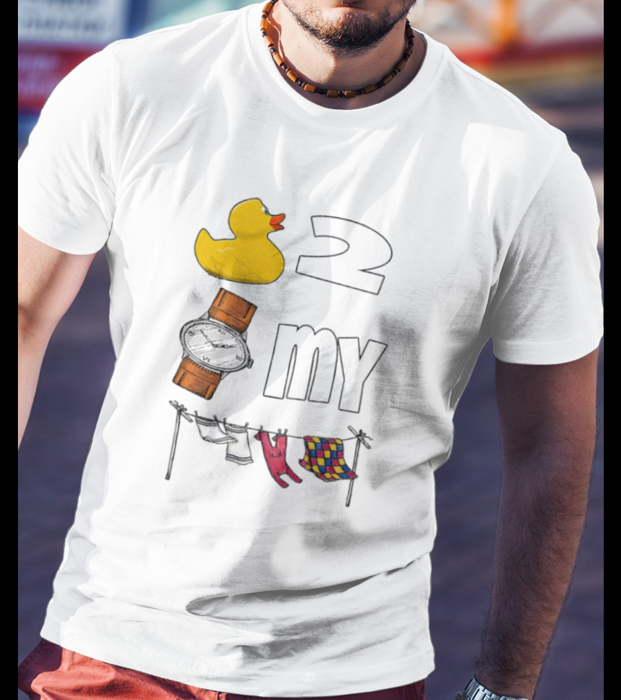 Rubber Duck Socks 2 My Clothesline Butterfly T-Shirt