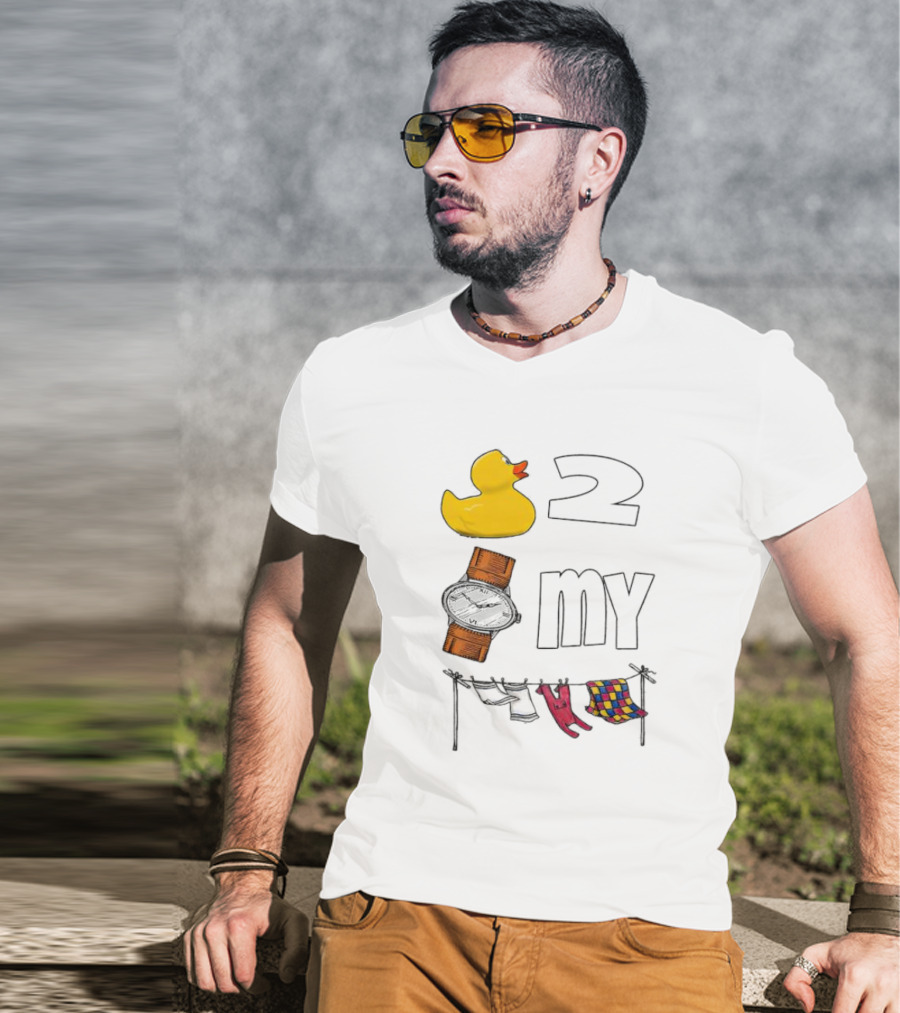 Rubber Duck Socks 2 My Clothesline Butterfly T-Shirt