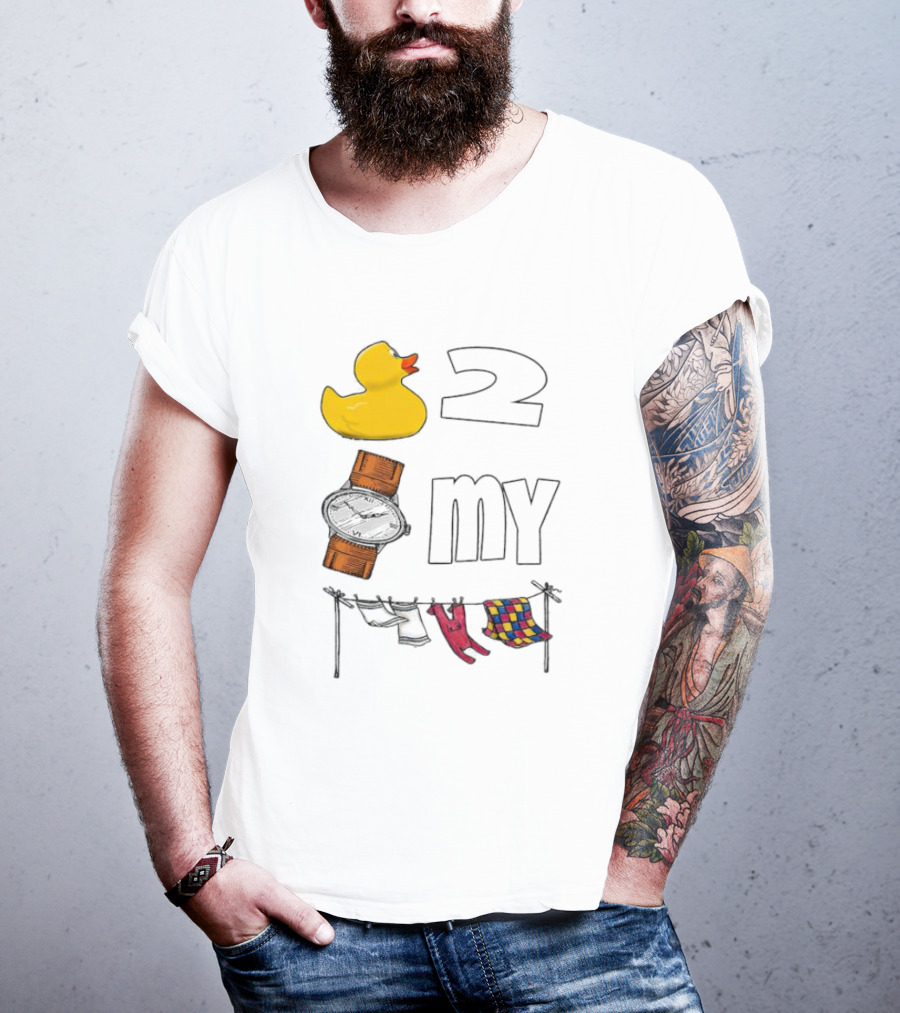 Rubber Duck Socks 2 My Clothesline Butterfly T-Shirt