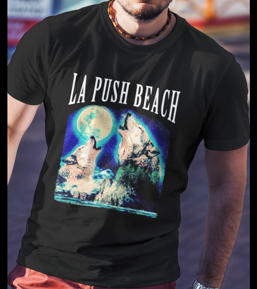 La Push Beach Wolves Howling At Full Moon T-Shirt