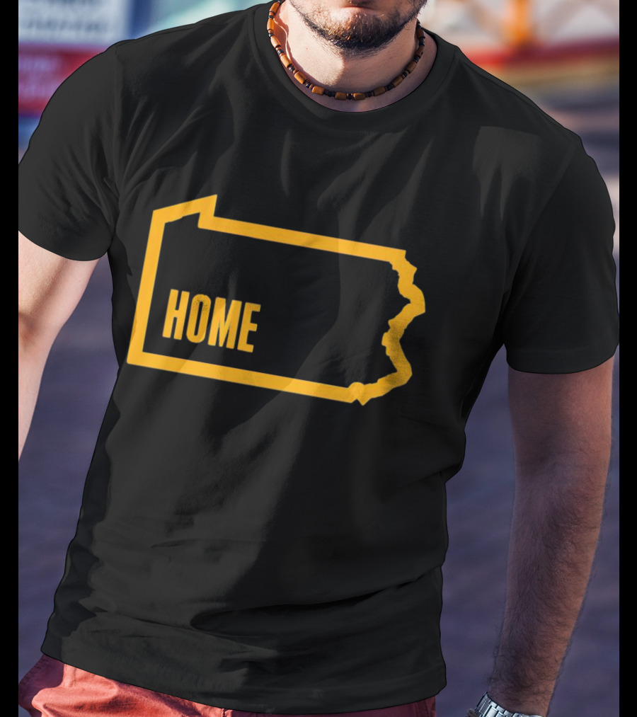 Home Pittsburgh Pennsylvania Map Outline T-Shirt