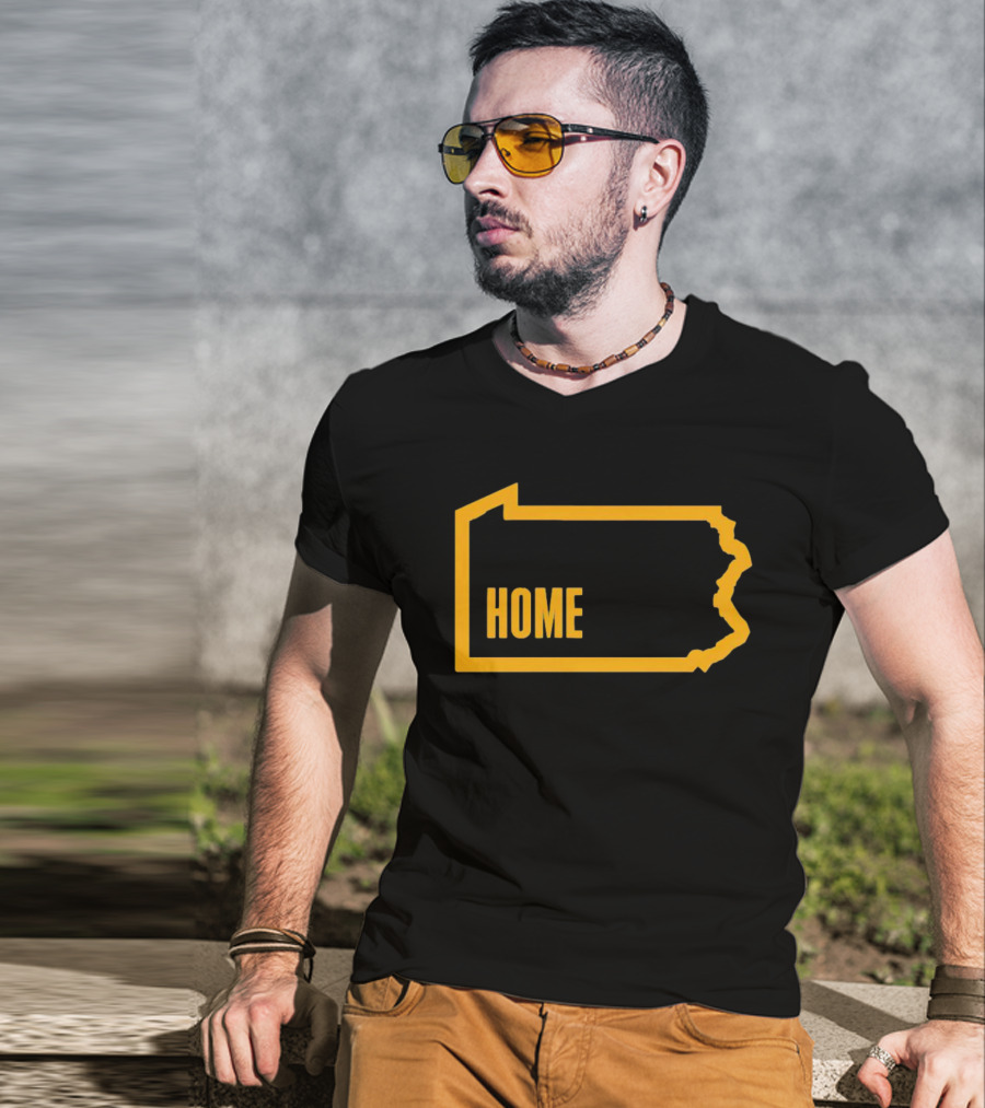 Home Pittsburgh Pennsylvania Map Outline T-Shirt