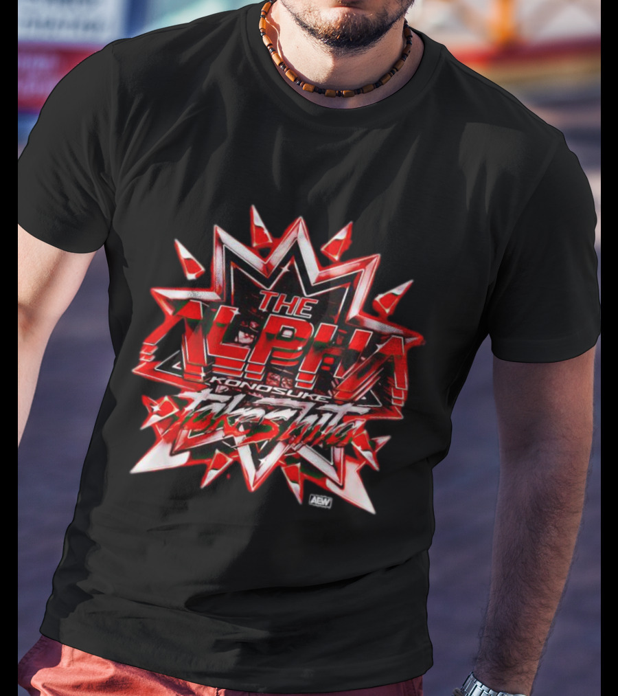 The Alpha Konosuke Takeshita AEW Starburst T-Shirt