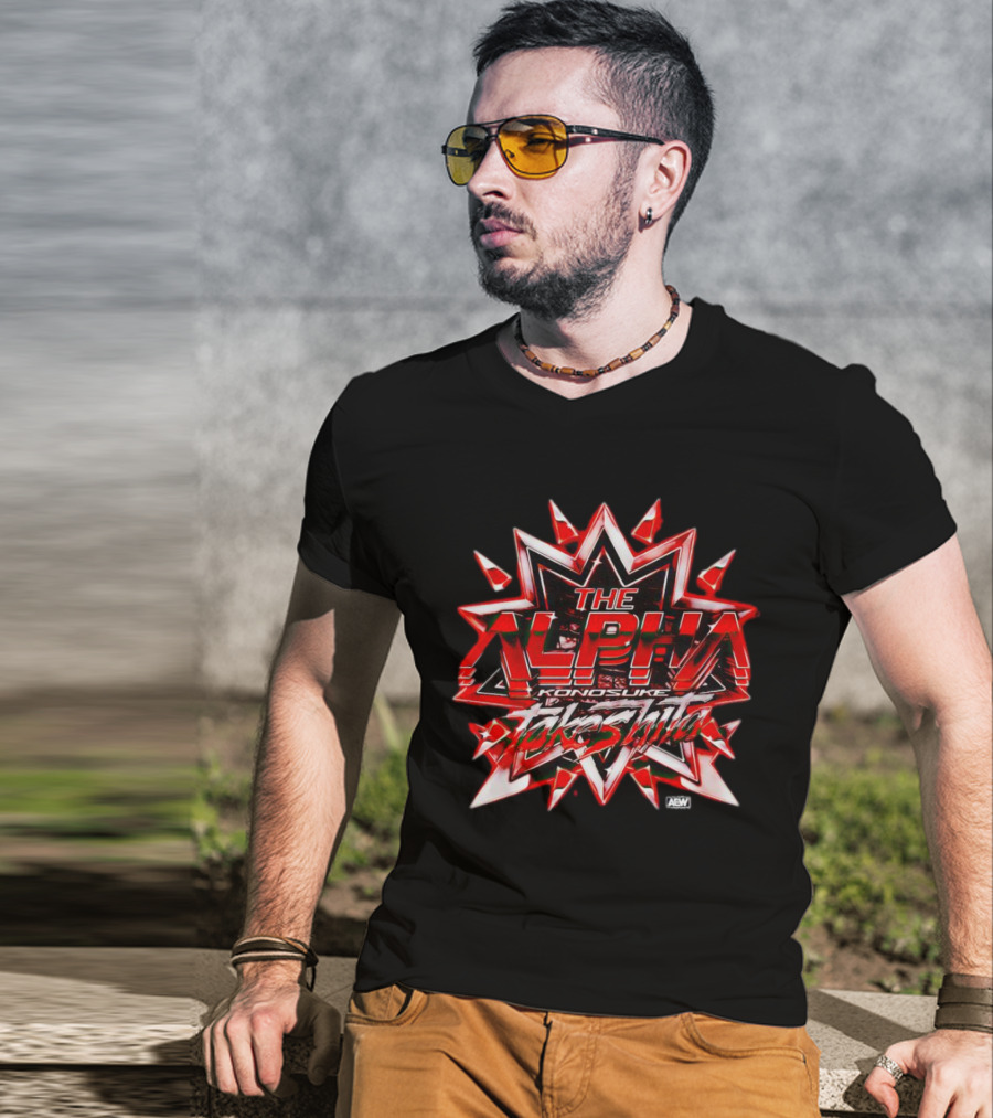 The Alpha Konosuke Takeshita AEW Starburst T-Shirt