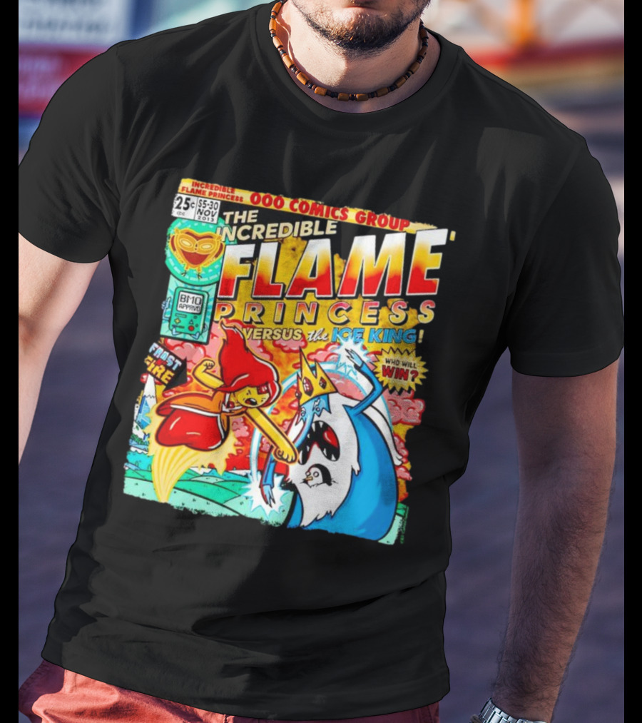 The Incredible Flame Princess Versus The Ice King Adventure Time 000 Comics Group T-Shirt