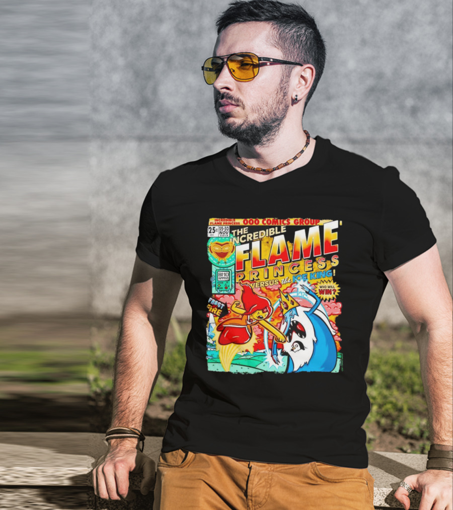 The Incredible Flame Princess Versus The Ice King Adventure Time 000 Comics Group T-Shirt