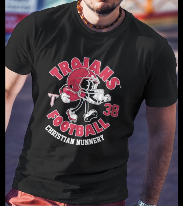 Trojans Football 38 Christian Nunnery T-Shirt