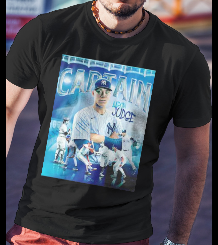Aaron Judge New York Yankees Captain Baseball T-Shirt