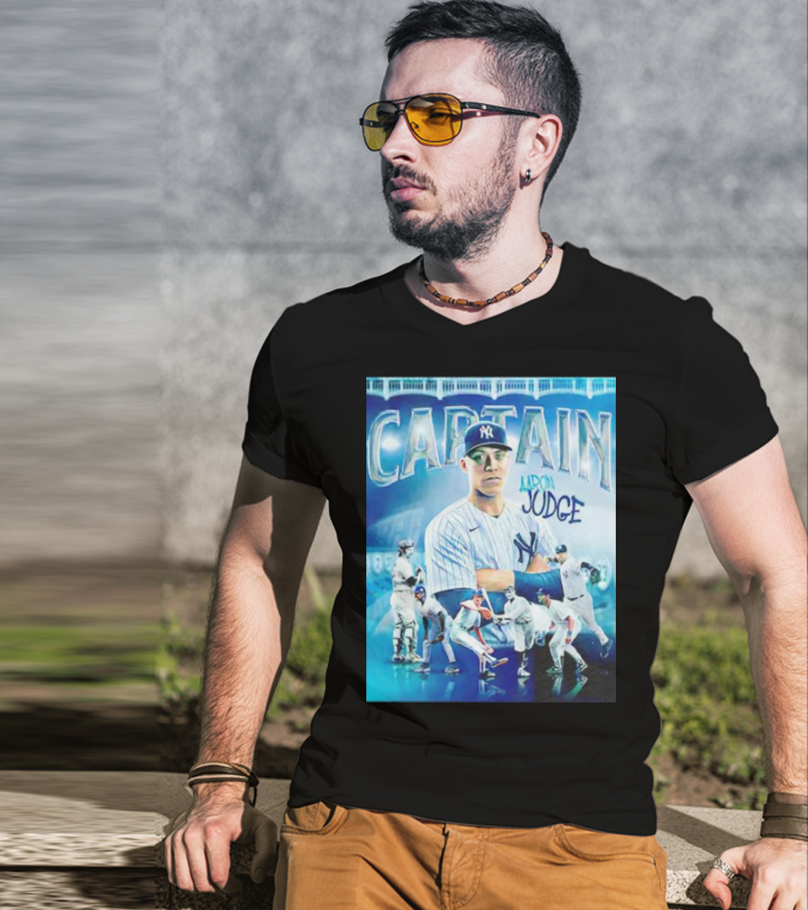 Aaron Judge New York Yankees Captain Baseball T-Shirt