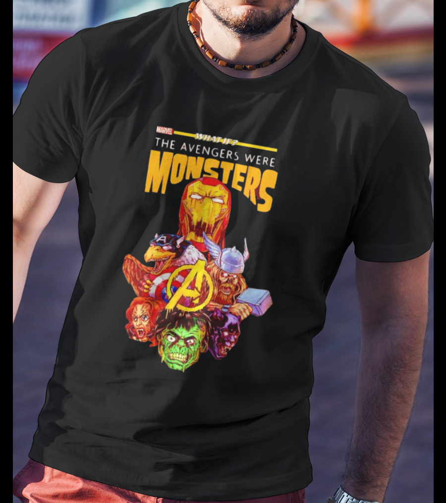 Marvel What If The Avengers Were Monsters Iron Man Captain America Thor Hulk T-Shirt