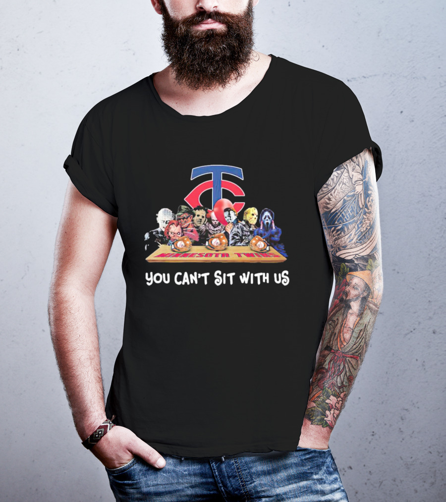 Minnesota Twins Horror Movies Halloween You Can’t Sit With Us T-Shirt