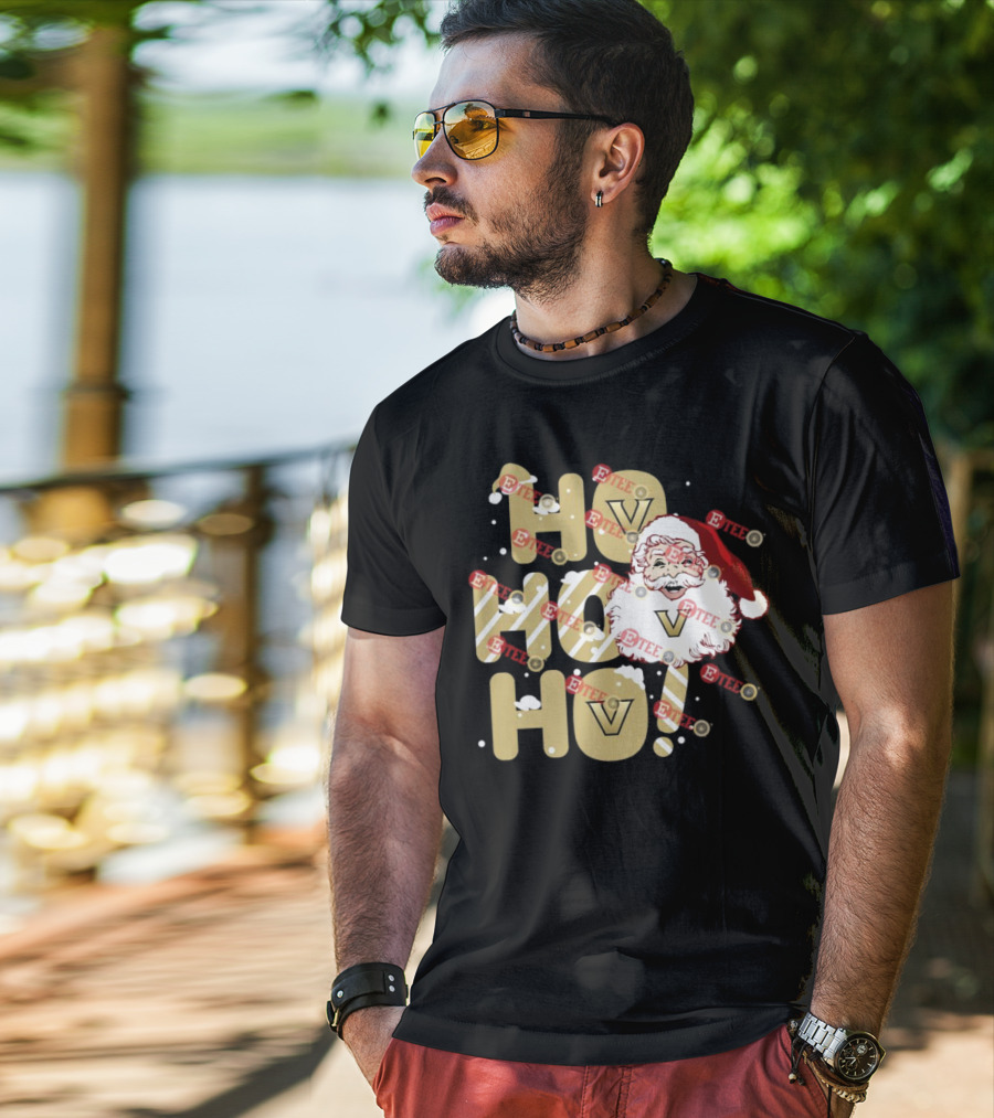 Ho Ho Ho Vanderbilt Commodores Santa Claus Christmas T-Shirt