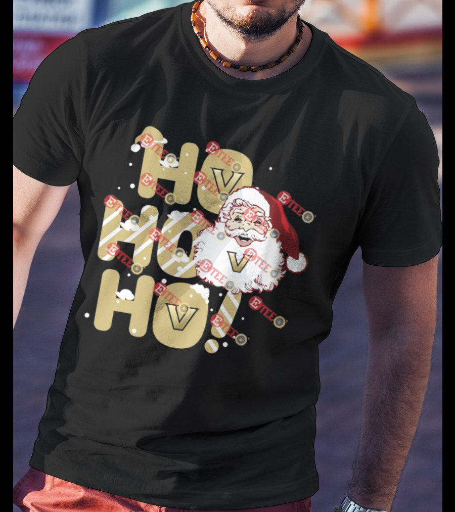 Ho Ho Ho Vanderbilt Commodores Santa Claus Christmas T-Shirt
