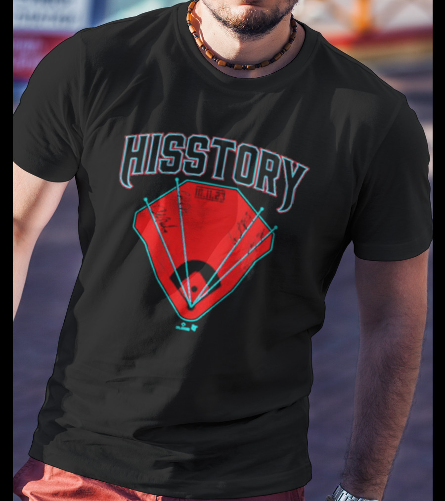 Arizona Baseball Hisstory Home Run Milestone T-Shirt