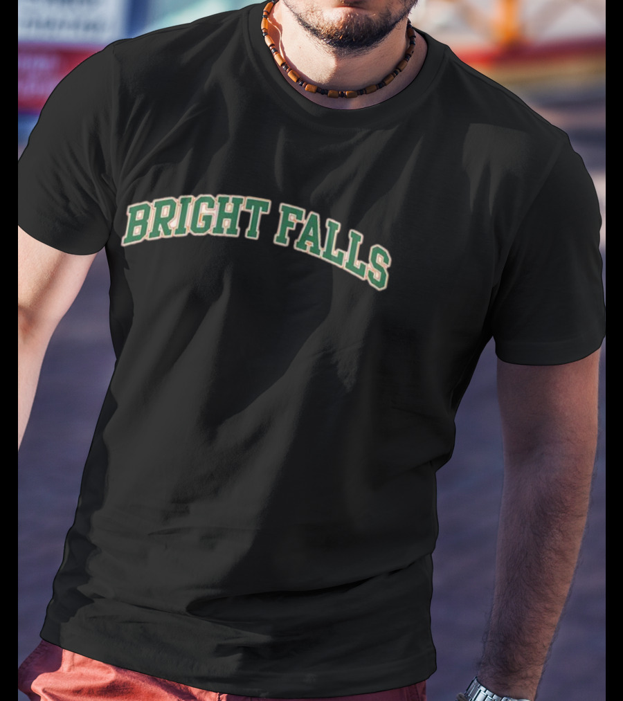 Alan Wake Bright Falls Green Lettering T-Shirt