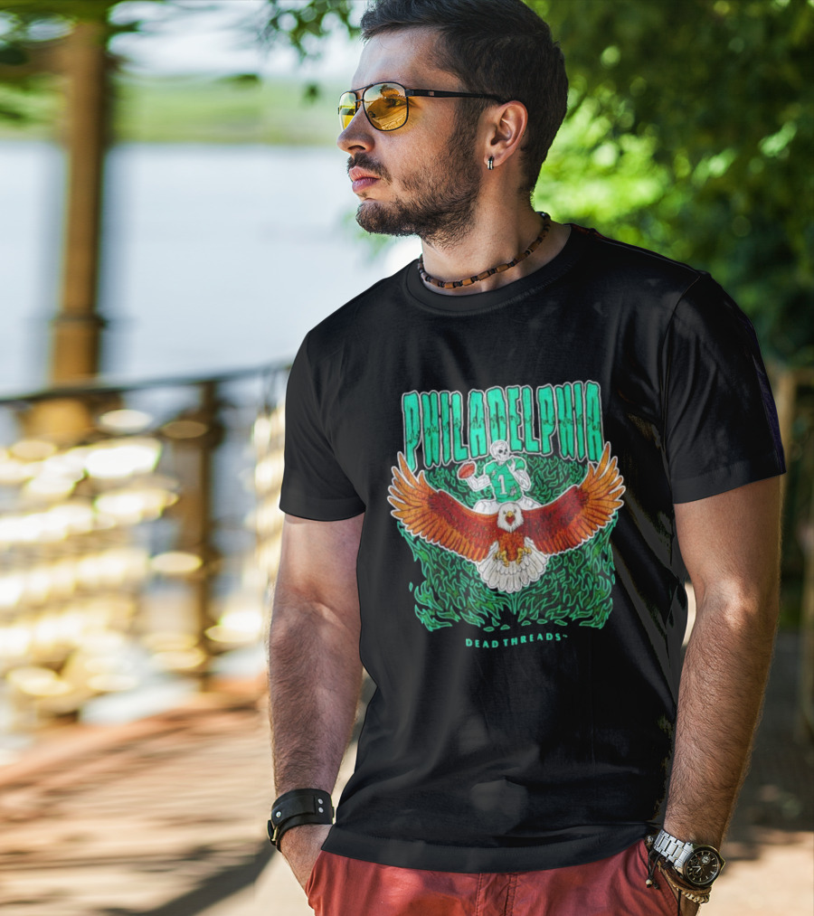 Philadelphia Football Eagle Dead Threads T-Shirt