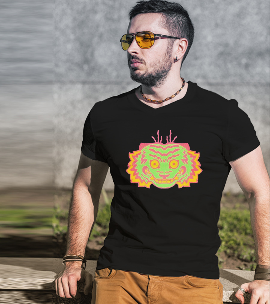 Papajoolia Tigers Neon Doodle T-Shirt