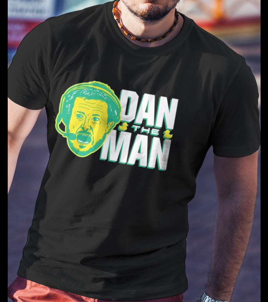 Oregon Fans Dan The Man Ducks Headset T-Shirt