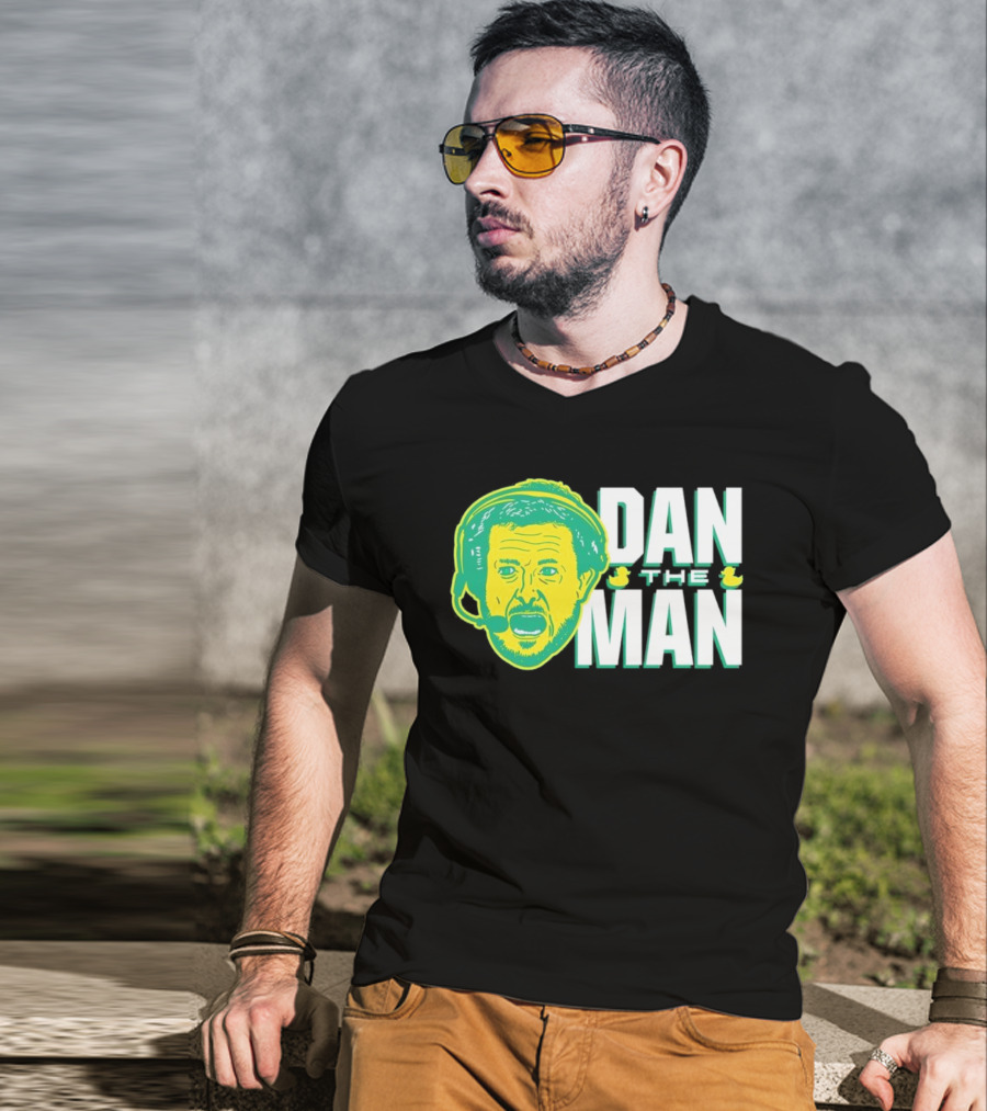 Oregon Fans Dan The Man Ducks Headset T-Shirt