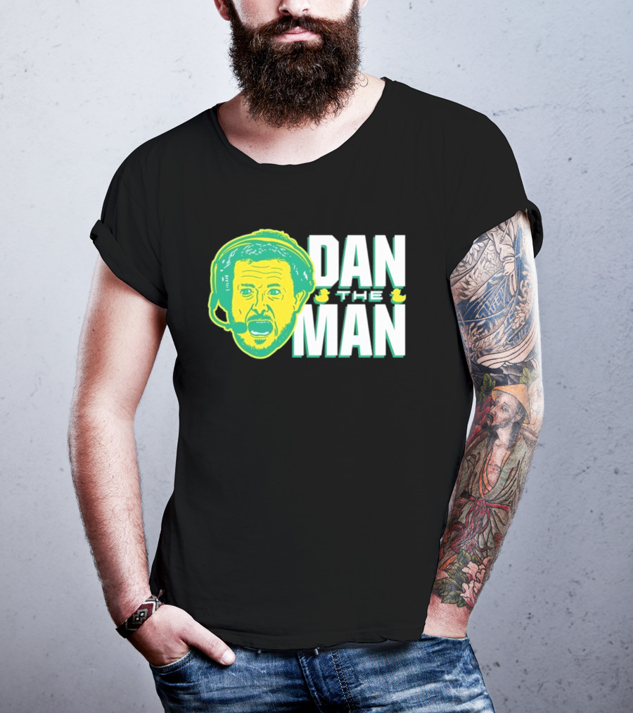 Oregon Fans Dan The Man Ducks Headset T-Shirt