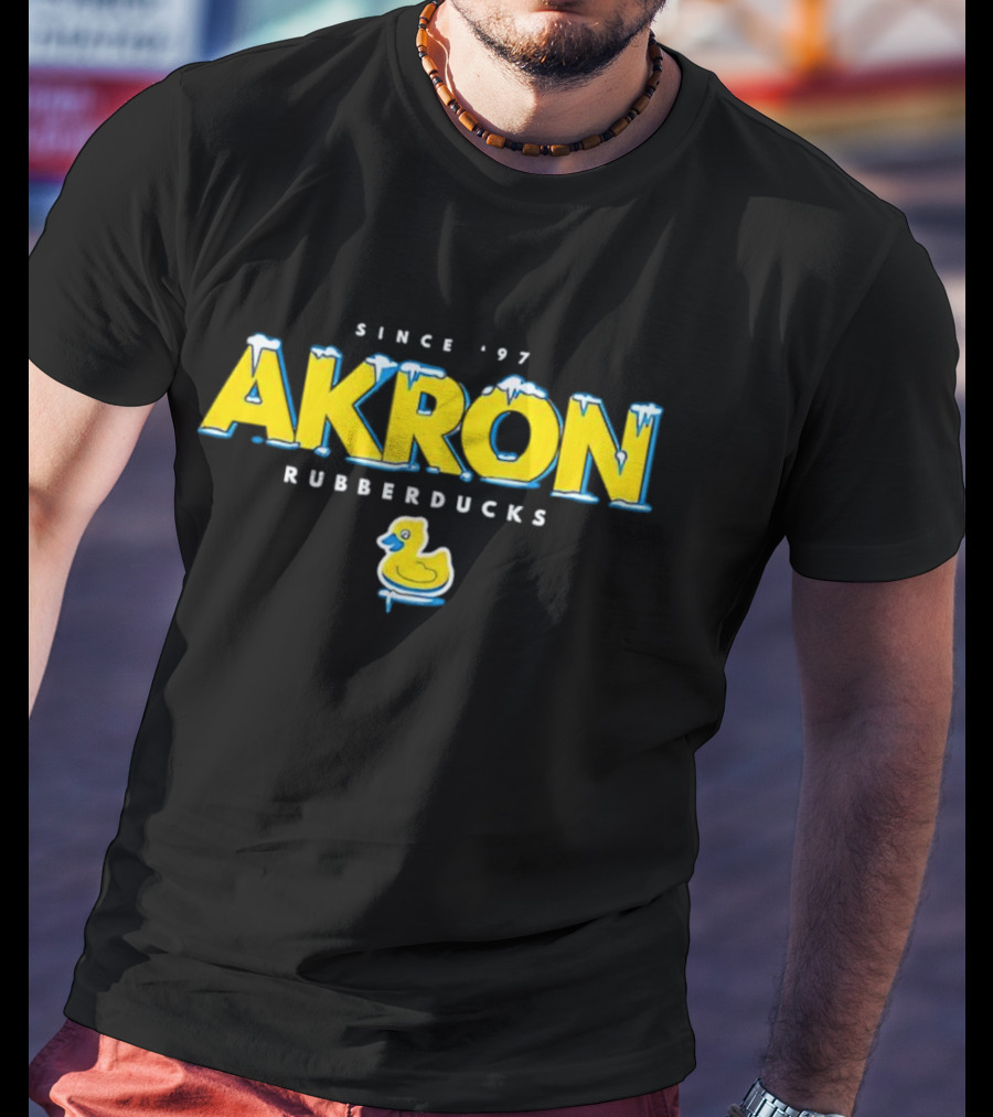 Akron RubberDucks Since '97 Ducky Snowstorm T-Shirt