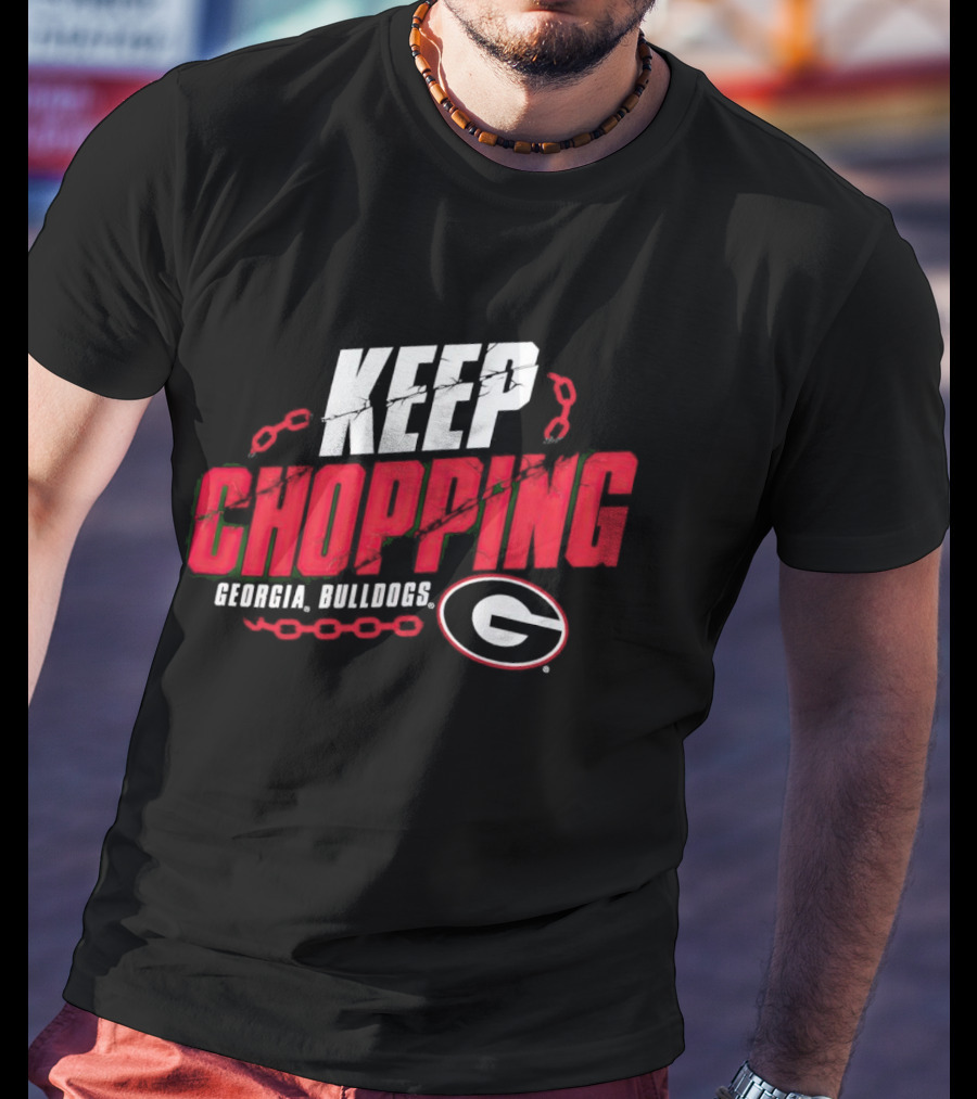Keep Chopping Georgia Bulldogs G Logo Chain T-Shirt