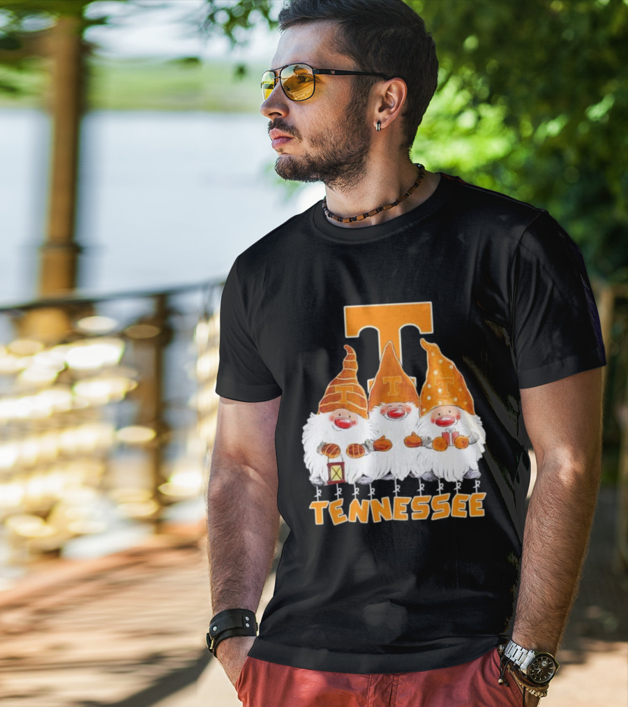 Tennessee Volunteers Christmas Gnomies With Orange T T-Shirt
